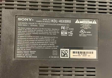 Photo of free Sony Bravia TV 46” (Upper Happy Valley Area) #3