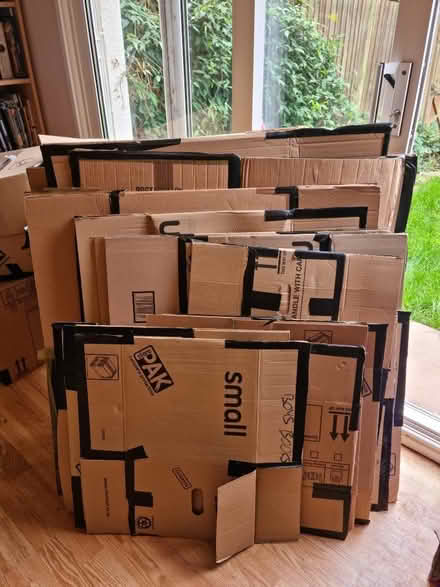 Photo of free 20 Moving Boxes, Assorted Sizes (Old Town HP2) #1