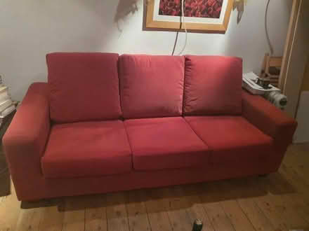 Photo of free 3 seater sofa (Newbiggin on Lune CA17) #1