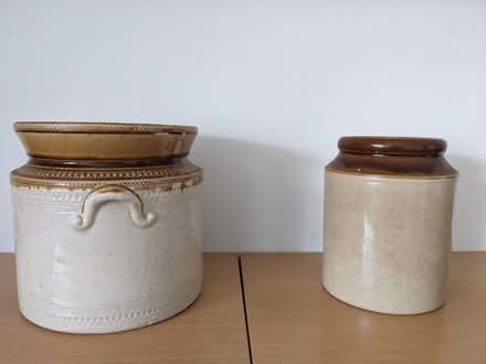 Photo of free 2 stoneware jars (Farnham, GU9) #3