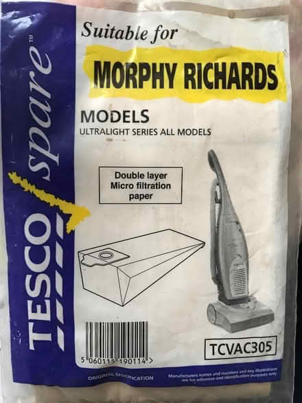 Photo of free 2 vacuum bags (Lower Tranmere CH41) #1