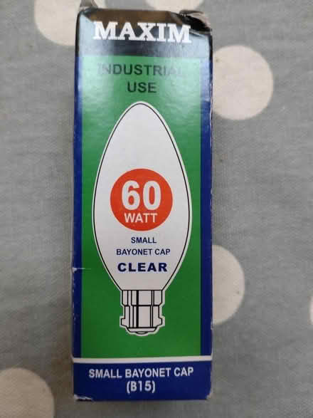 Photo of free Lightbulbs 60w small bayonet cap clear candle (Lydham SY9) #1