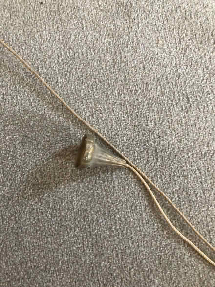 Photo of free pull cord gold curtain rail (Anstey LE7) #2