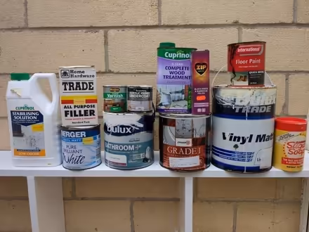 Photo of free Paint, varnish, primers, sugar soap, filler (Lansdown) #1