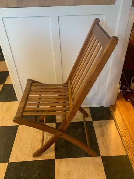Photo of free Wood folding chair (North Cleveland Park) #2