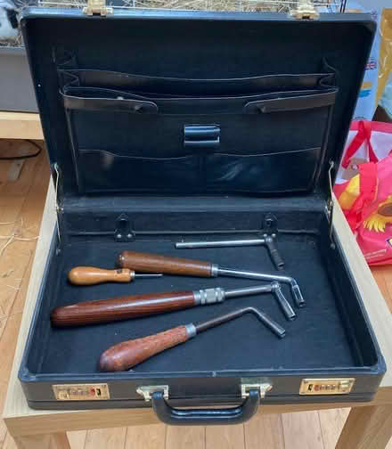 Photo of free Old briefcase and tools (Langley SL3) #1