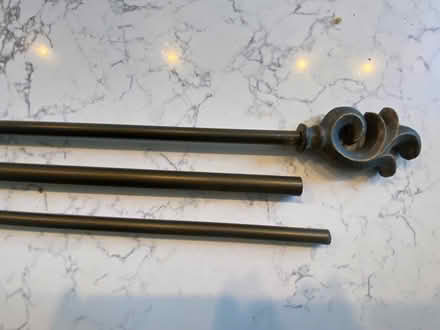 Photo of free 88-110” bronze curtain rod (Brightwood Park/Petworth DC) #3