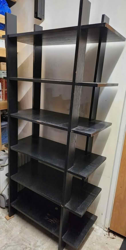 Photo of free Black wooden storage unit (Canary Wharf E14) #1
