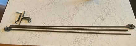 Photo of free 88-110” bronze curtain rod (Brightwood Park/Petworth DC) #1