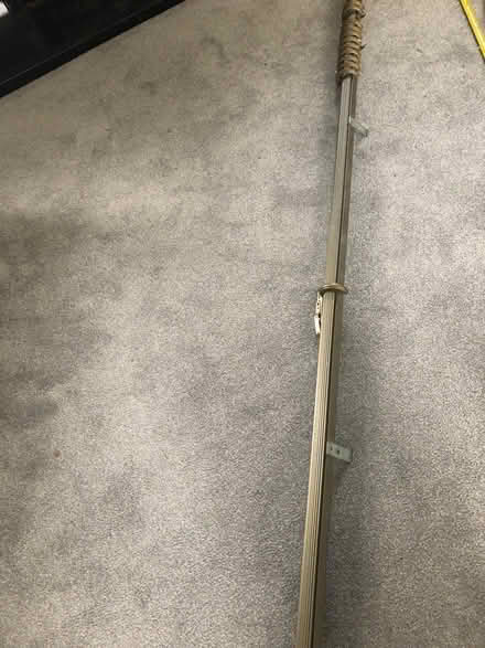 Photo of free pull cord gold curtain rail (Anstey LE7) #4