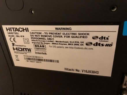 Photo of free TV (24inch) and Remote control (Wimbledon Village SW19) #1