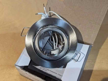 Photo of free Single brushed chrome downlight (Selsdon) #2
