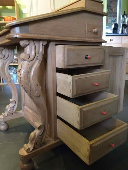 Photo of free Solid wood desk and seat (Athelney TA3) #3