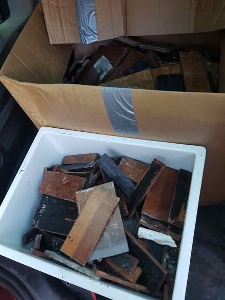 Photo of free Used parquet flooring (West Parley) #2