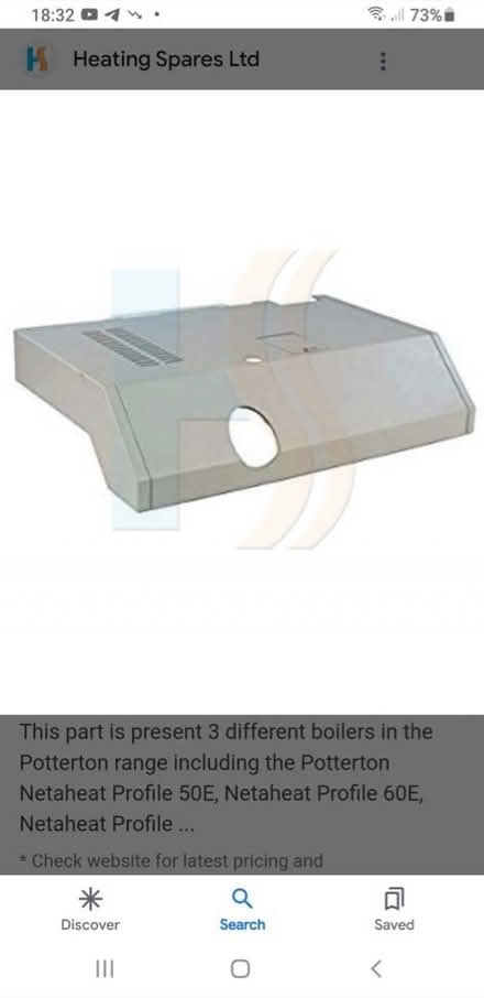 Photo of Potterton Boiler Grey Bottom Cover (TW17) #1