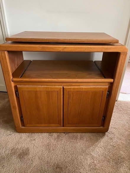 Photo of free Oak TV stand (Los Altos) #1