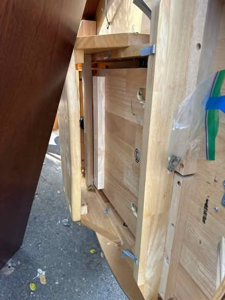 Photo of free Round table with three chairs (Belmont) #3