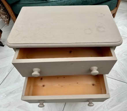 Photo of free Small pine chest of drawers (Greystoke CA11) #1