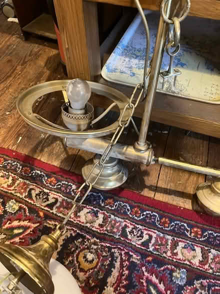 Photo of free Large brass hall or porch lamp (TN16) #1