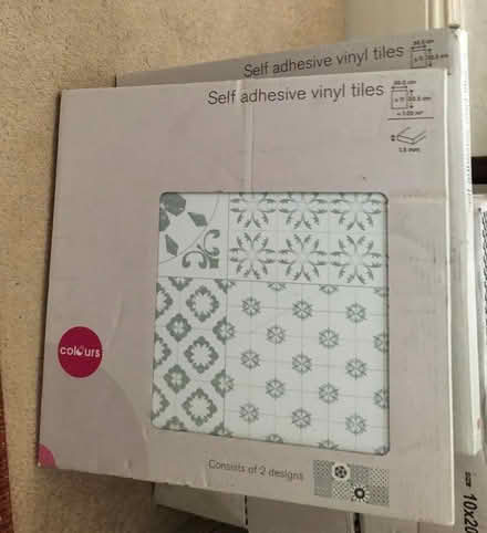 Photo of free 2 boxes of vinyl floor tiles (Wokingham RG40) #1