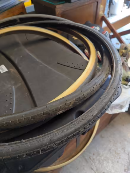 Photo of free Two pairs of bike tyres (Royston) #1