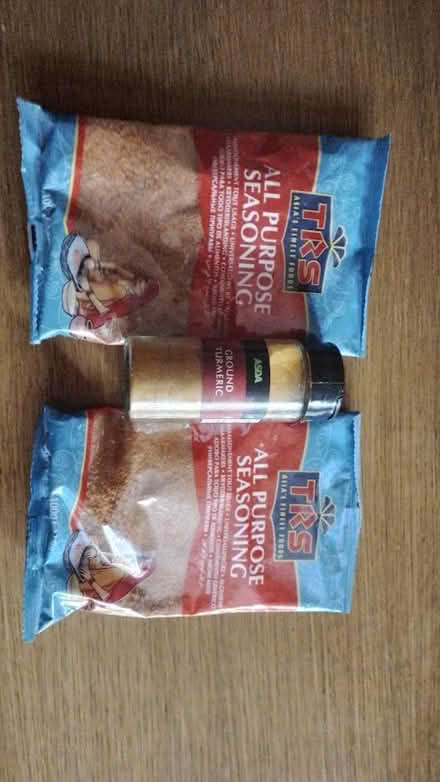 Photo of free 2 x 100g all purpose seasoning and a jar of turmeric (Lakenham NR1) #1