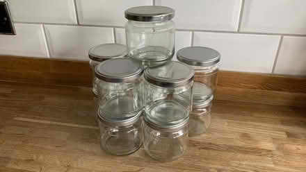 Photo of free Glass jars (silver) (NR34) #1