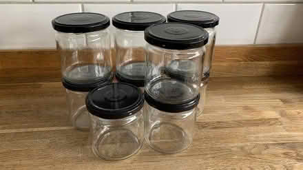 Photo of free Glass jars (black) (NR34) #4