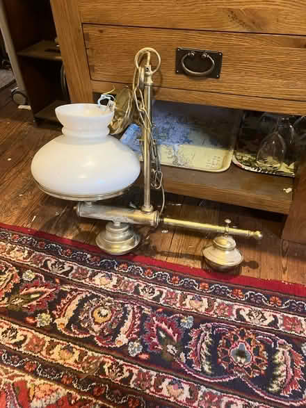 Photo of free Large brass hall or porch lamp (TN16) #2