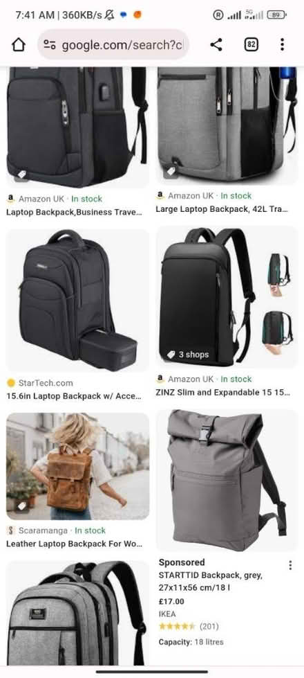 Photo of backpack (Lansdowne Terrace WC1N) #1