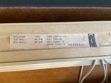Photo of free Four Hunter Douglas Duette Shades (Arlington Near Stratton) #3