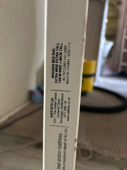 Photo of free Wooden Bed guard (Chessington KT9) #3
