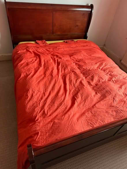 Photo of free King Size Bed, Mattress & Bedding (CF14) #2