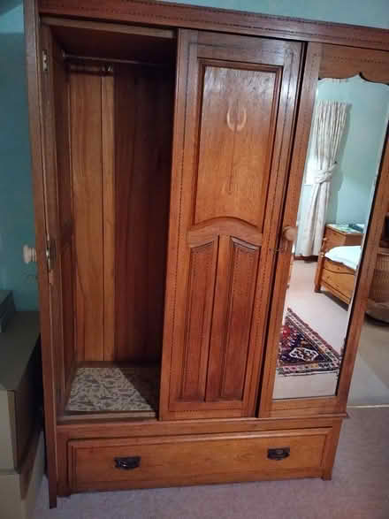 Photo of free Vintage oak wardrobe (Middleton DE4) #1