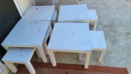 Photo of free White nesting tables (Los Altos Hills) #3