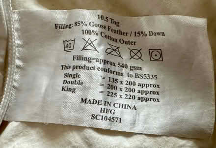 Photo of free King Size Bed, Mattress & Bedding (CF14) #3