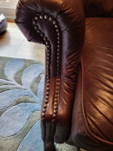 Photo of free Repost Leather Barcalounger BROKEN (Elgin near St. Joe's Hospital) #3