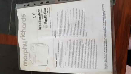 Photo of free Breadmaker (Goosnargh PR3) #3