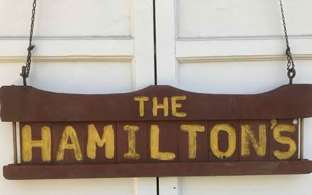 Photo of free The Hamilton's sign (Mill Valley) #1