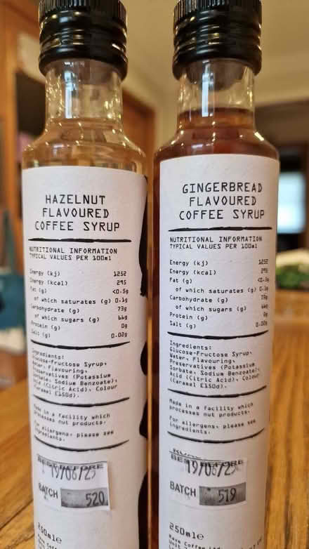 Photo of free Flavoured syrups for coffee (Barkham RG41) #1