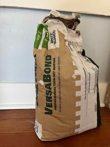Photo of free VersaBond Thinset (White) (Upper Queen Anne) #1