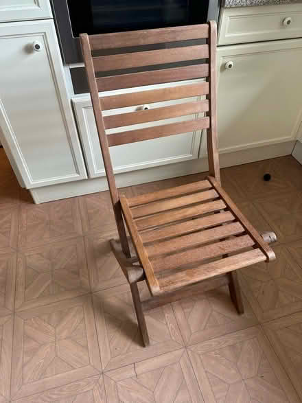 Photo of free Teak folding chair (Canterbury centre) #1