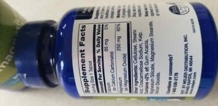 Photo of free 2 bottles Magnesium Supplements (Van Buren Township, MI) #2