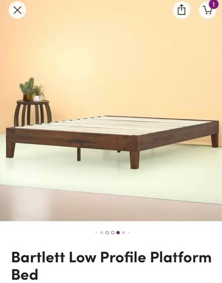 Photo of free Full Size Wooden Platform Bed (Upper West Side) #1