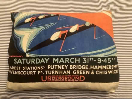 Photo of free Vintage boat race tube cushion (SW18) #2