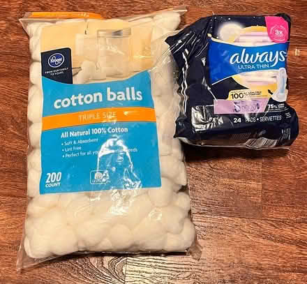 Photo of free Cotton Balls and Thin Always Pads (Upper Queen Anne) #1