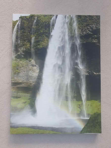 Photo of free Canvas photograph of Icelandic waterfall (Seaton Delaval NE25) #1