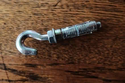 Photo of free 1 x M10 RAWL SHIELD HOOK BOLT (Malvern Link WR14) #1