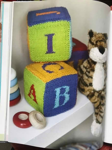 Photo of A cube of soft foam to fill these knitted baby alphabet bloc (Colwall Stone WR13) #1