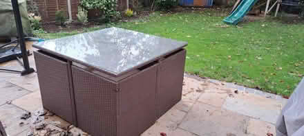 Photo of free Cube rattan outdoor garden table (Fleet, Hampshire, GU51) #2